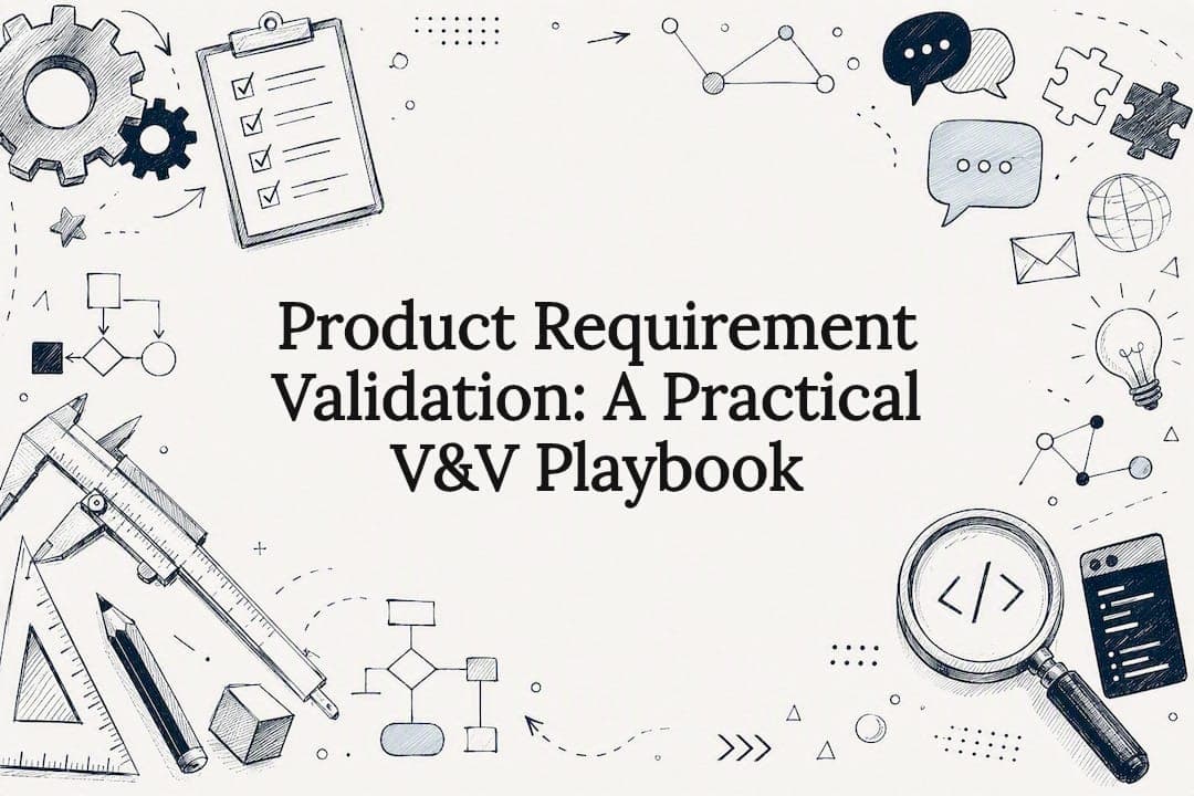Product Requirement Validation: A Practical V&V Playbook