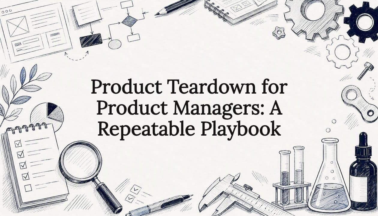 Product Teardown for Product Managers: A Repeatable Playbook