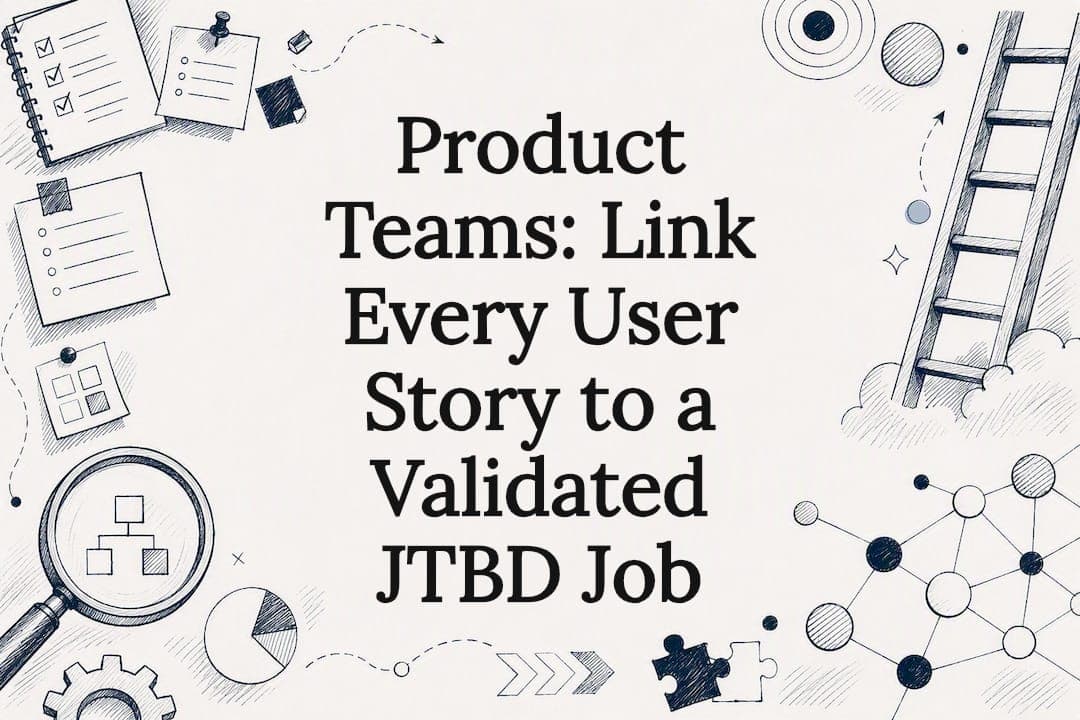 Product Teams: Link Every User Story to a Validated JTBD Job