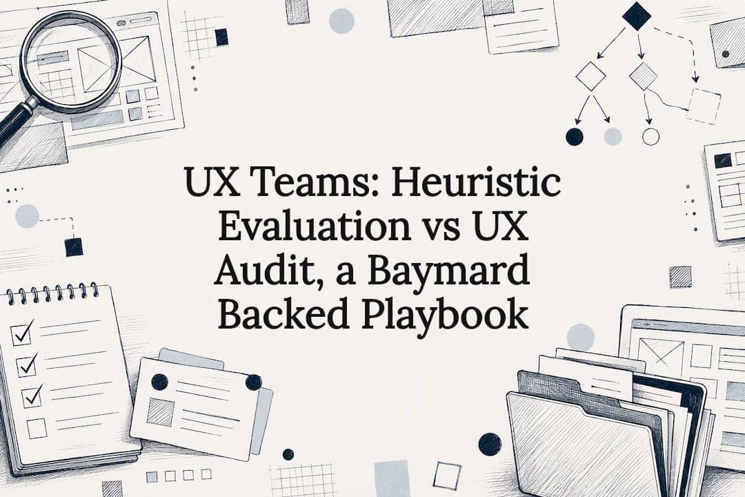 UX Teams: Heuristic Evaluation vs UX Audit, a Baymard Backed Playbook